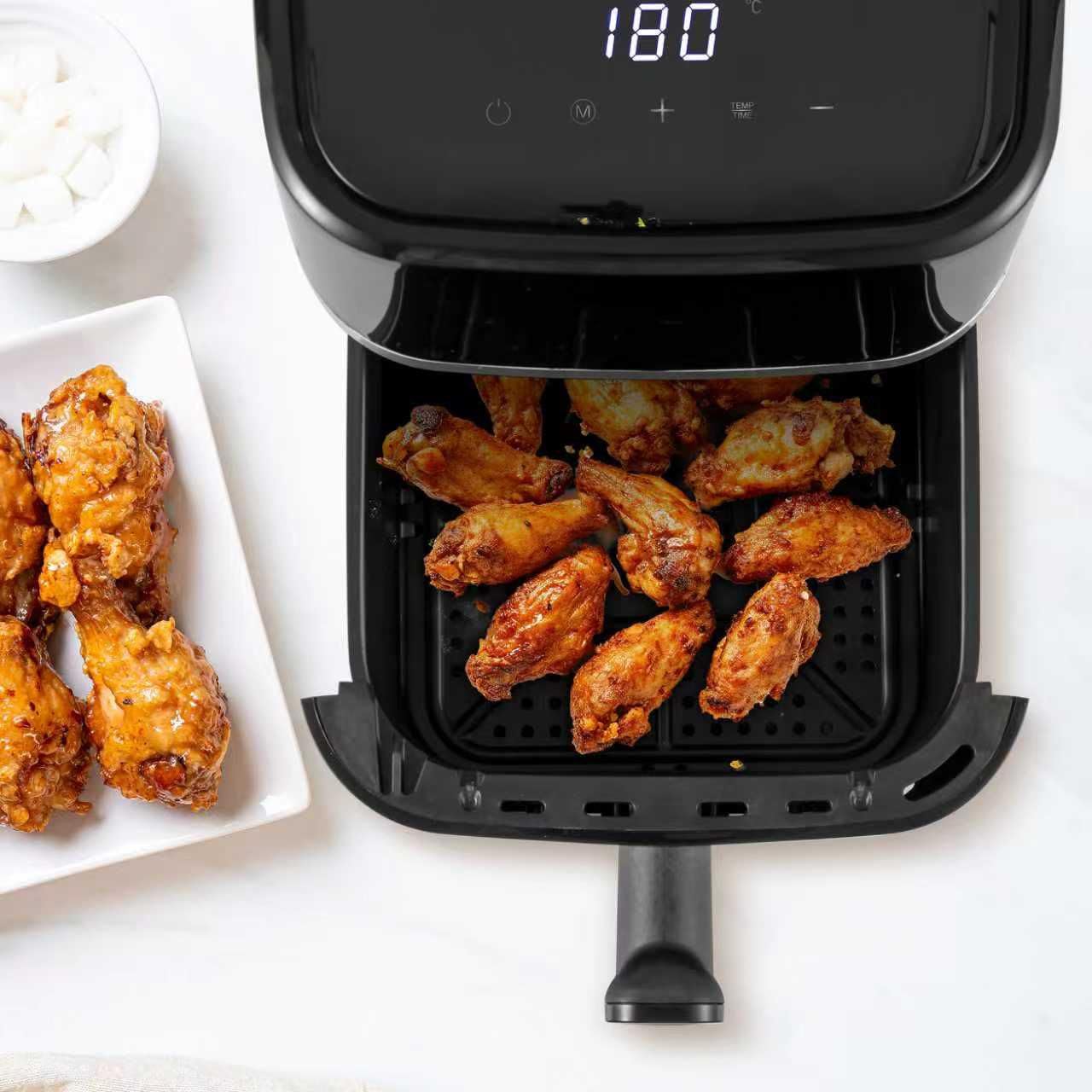 Vencier 2.8L Air Fryer 1000W, 220-240V Compact Healthy Fryer with LED Touchscreen, Dishwasher Safe Basket, Low Oil Cooking, Quiet & Energy Saving, Ideal for 1–3 Servings, Small Kitchen & Caravan