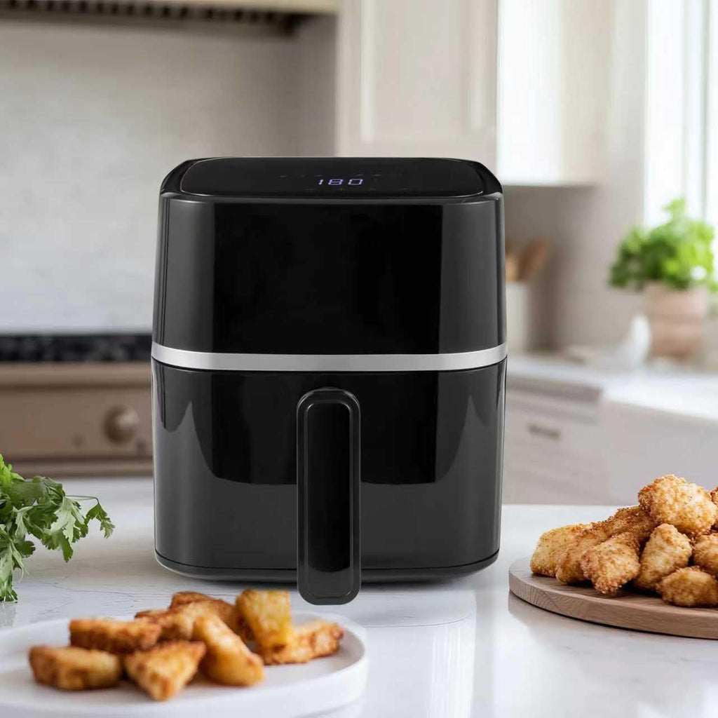 Vencier 2.8L Air Fryer 1000W, 220-240V Compact Healthy Fryer with LED Touchscreen, Dishwasher Safe Basket, Low Oil Cooking, Quiet & Energy Saving, Ideal for 1–3 Servings, Small Kitchen & Caravan