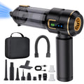 Lyiazsoy Car Vacuum Cleaner Cordless,27000PA High Power Mini Vacuum Cleaner,Rechargeable Handheld Vacuum Cordless,car hoovers for Pet Hair, Home, Office, Kitchen(Gold Black)