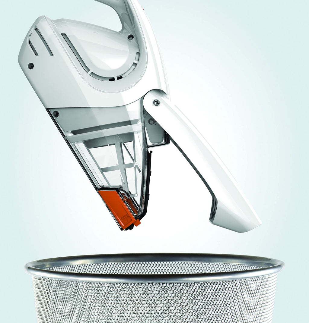 Vax Gator Cordless Handheld Vacuum Cleaner | Lightweight, Quick Cleaning | Built-in Crevice Tool - H85-GA-B10, 0.3 Litre, White and Orange