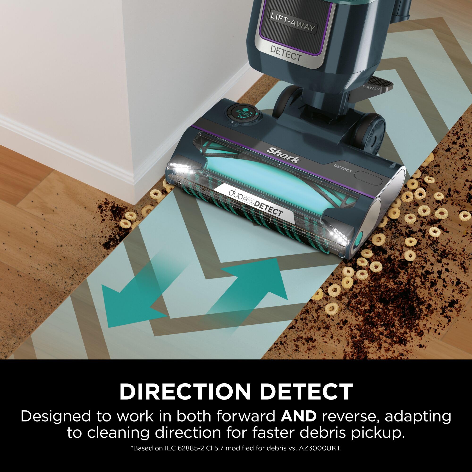 Shark Detect XL Corded Upright Vacuum Cleaner, Ultra-Powerful Pet Hair Pick-Up, DuoClean Detect, Direction Detect, Anti-Allergen, 2.5l XL Dust Cup, Lift-Away Technology, 8m Cord LA791UKT