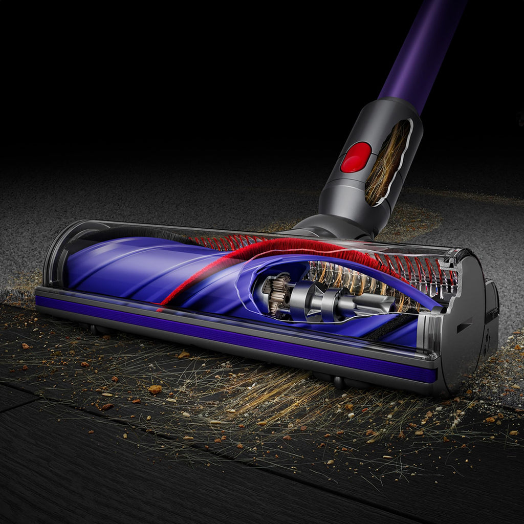 Dyson V11 Advanced cordless stick vacuum cleaner, 200 AW, 60min, Hair de-tangling (Nickel/Purple)