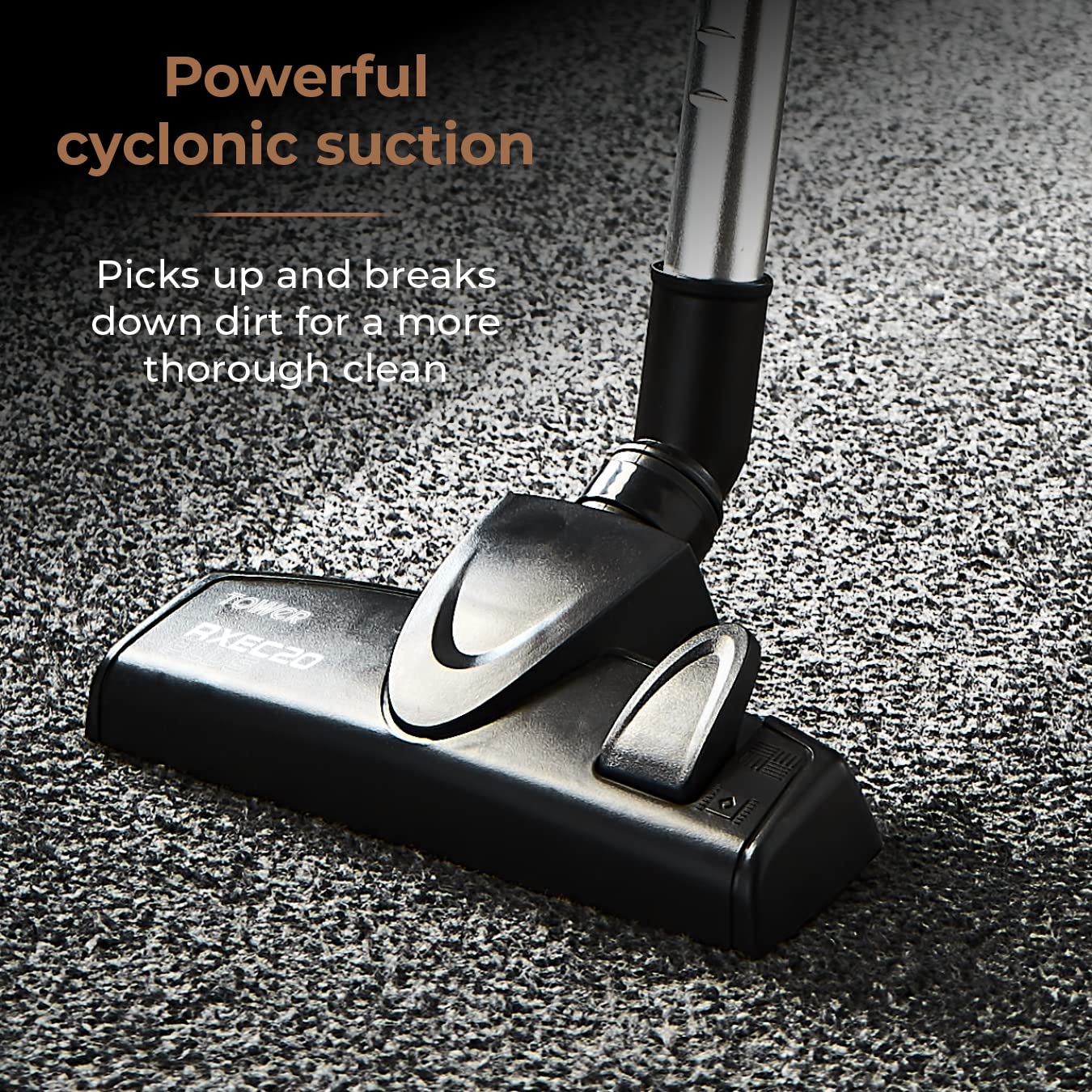 Tower T513005BLG Pro Corded 3-in-1 Vacuum Cleaner with Cyclonic Suction, Built-in HEPA 13 Filter and Detachable Handheld Mode, Black and Rose Gold